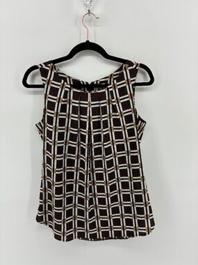 Anne Klein Black and White A-Line Tank Top